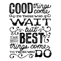 Rienda Libre Graphics - Decomural The Best Things Come Inspirational Ws-34274
