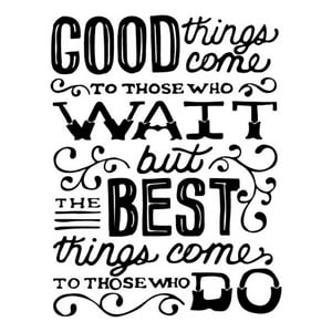 Rienda Libre Graphics - Decomural The Best Things Come Inspirational Ws-34274