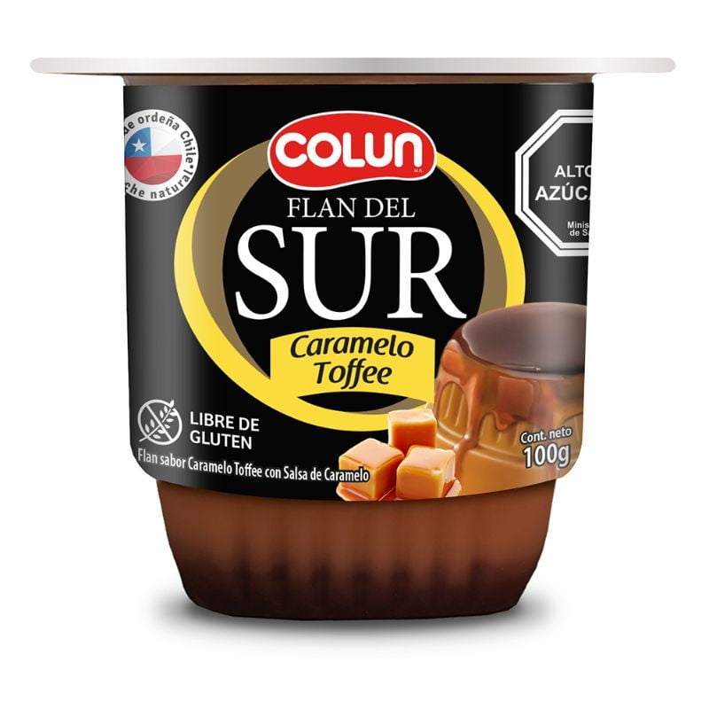 Flan Del Sur Colun Caramelo Toffe