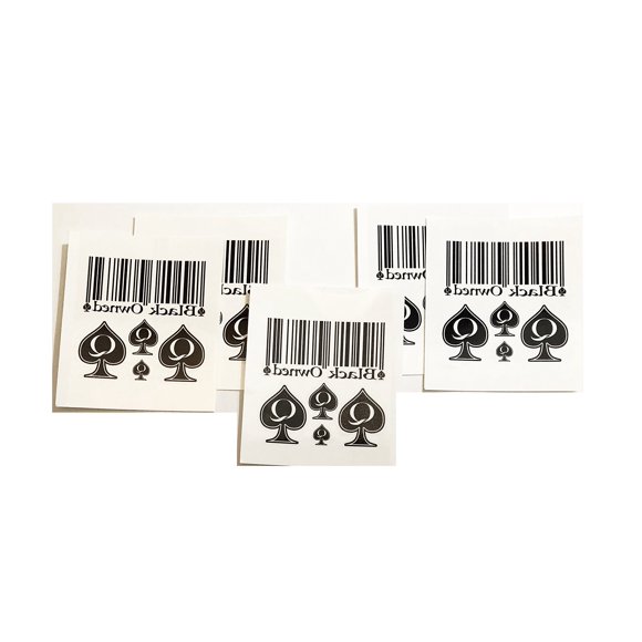 Tatuaje Temporal SpadesCastle 6 cm Pack de 5 – Resistente al Agua