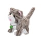 thumbnail image 4 of Gatito De Peluche Que Habla Y Camina, Versátil, Con 12 Canciones Que Graba Y Repite, Rayas Gris Claro., 4 of 5