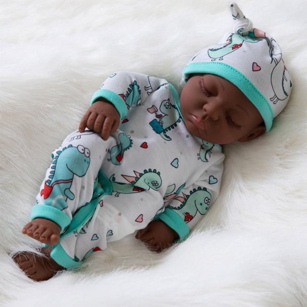 30cm/11.8in Reborn Simulated Doll Toy Baby Rubber Girly Puppet Doll Embroidery Boy Toy
