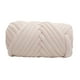 thumbnail image 4 of Chunky Yarn Crocheting Mantas Diy Jumbo Yarn Para Throw Pillow Alfombras Crochet Beige, 4 of 5