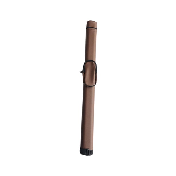 Estuche para taco de billar Estuche de transporte para palo de taco de billar Sostiene el tubo duro del eje trasero para organizar , 82cm Marrón