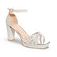 thumbnail image 1 of Sandalia Tacón Plata Vía Franca, 1 of 5