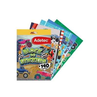 Block Stickers Autos Monstruosos, Producto Surtido 1 Un  Adetec