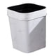 thumbnail image 4 of Papelera De Baño Pequeña, Cesta De Basura Cuadrada De 14L Para Inodoro, Hogar, Sala De Estar, Color Blanco, 4 of 5