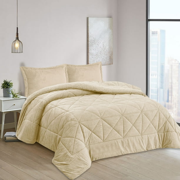 Plumon Babycord Sherpa 1.5 Plazas Beige