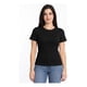 thumbnail image 1 of Polera Mujer Acanalada Manga Corta Cuello Redondo Negro, 1 of 6