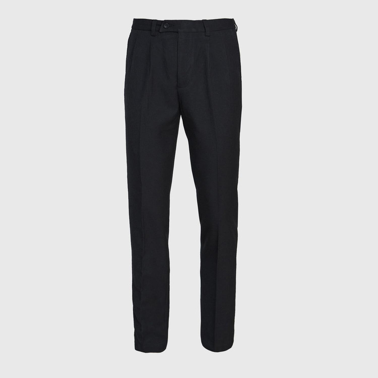 Jayson - Pantalón Poly-Rayon Hombre Negro 46
