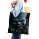 thumbnail image 4 of Pennywise, el Payaso Bolso de tela con estampado de lienzo para mujer, bolsa de compras reutilizable y estética, con cremallera interior, regalo para mujer,40*40cm., 4 of 6