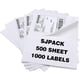 thumbnail image 1 of Etiquetas Adhesivas SJPACK Media Hoja 8.5 x 5.5, 1 of 3