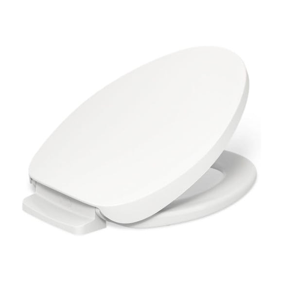 Asiento de inodoro alargado con calefacción Kohler PureWarmth 10349-0 blanco