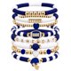 thumbnail image 1 of Pulsera Artlunar con Encanto de Fútbol Apilable Azul, 1 of 6