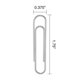 thumbnail image 4 of Clips para papel, grapas, resistentes, gigantes, antideslizantes, 1,75 cm, 1000 unidades, 4 of 5