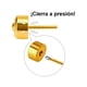 thumbnail image 3 of Aros Pendientes Abridores 3mm Enchapado En Oro 18k, 3 of 3