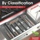 thumbnail image 3 of Organizador de cajones de cocina Aujen, utensilio expandible, color gris, 3 of 3