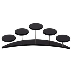 Magideal - Exhibición Del Plato De Servicio De Pastelería De Acrílico, Estante Del Soporte De Exhibición Del Postre De La Torta De La Joyería, Soporte Del Postre Negro