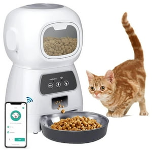 Dispensador Automático Comida Mascotas Yep Pet Blanco