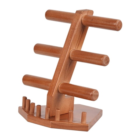 Magideal - Soporte De Madera Para Pulsera, Soporte Para Joyería, Estante Decorativo De Madera Para Brazaletes De 3 Niveles, Soporte De Exhibición Para Pulsera Pa