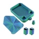 thumbnail image 3 of Bandeja Para Manualidades Con Diamantes Y Tapa, Organizador Versátil De Cuentas Para Taller De Punto De Cruz, Azul Y Verde, 3 of 5