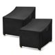 thumbnail image 1 of Funda para silla de exterior WLEAFJ, impermeable, negra, paquete de 2 unidades, 30 x 37 x 31 cm, 1 of 7