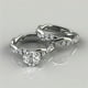 thumbnail image 2 of 2pcs Elegant 18K Gold Plated White Zircon Finger Ring Set for Women - Perfect for Engagement, Wedding, Party, and Holiday Gift, 2 of 4