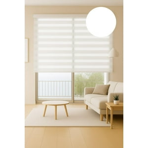 Clems - Cortina Roller Duo Zebra Dia Y Noche 060X160 Blanco 060X160