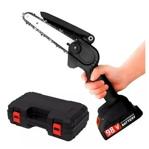 Mini Motosierra Tasbel 2 Baterías De 98V.