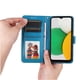 thumbnail image 2 of Funda tipo cartera FOXDOCK para Samsung Galaxy A03 , diseño girasol en relieve, cuero PU, cierre magnético, soporte y tarjetero, 2 of 5