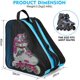 thumbnail image 3 of Bolsa para patines FOUUA, unisex, tela Oxford, azul, 3 of 7