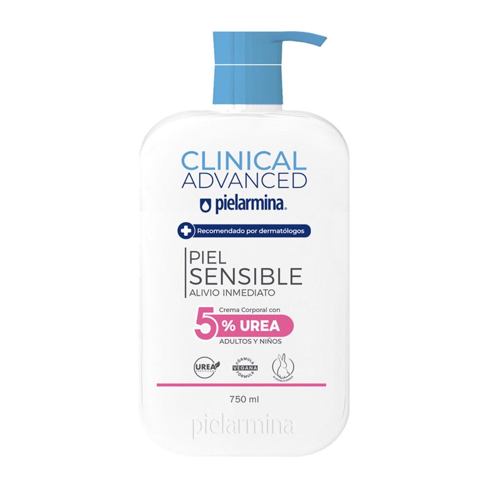 Crema Corporal Piel Sensible Clinical Advance Urea 5% 750 ml Pielarmina