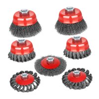 Magideal - El Kit De Cepillo De Rueda De Alambre De 7 Piezas Se Adapta Al Accesorio De Reemplazo De Molinillo De Ángulo Para Pelar Superficies De Metal De Lijado