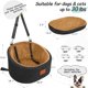 thumbnail image 3 of Asiento de coche para perros Lealchum para perros pequeños de hasta 14 kg, ultrasuave, 3 of 6