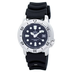 Reloj Ratio Freediver Profesional De 200M Zafiro Cuarzo 22Ad202 Para Hombres