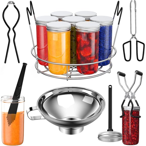 Kit para conservas Pisol de 7 piezas con embudo de 5,28 cm