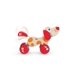 thumbnail image 3 of Pull Toy Hape Walk-A-Long Cachorro para niños pequeños, color rojo y naranja, 3 of 6