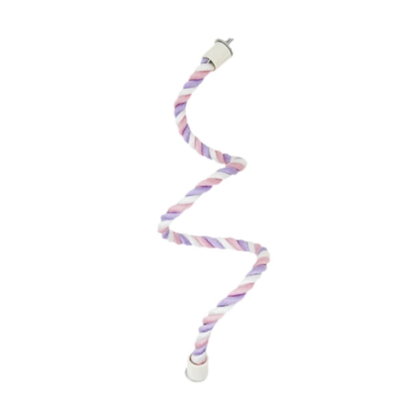 Percha De Cuerda Flexible De Algodón Para Agapornis De Tamaño Normal A Grande, Cacatúa Ninfa De 60 Cm