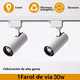 thumbnail image 3 of "4 Foco De Riel Belug  220v/30w + Riel 2 Metros Con Conector Kit blanco ", 3 of 5