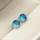 thumbnail image 3 of Sterling Silver Tourmaline Earrings, 925 Earrings, Color Earrings, Multi-color Anti-allergy, 678 Mm Round Single Gem Earrings, Suitable For Women And Teenagers, 3 of 4