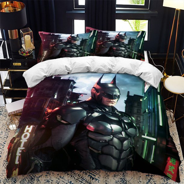 Anime Batman Marvel 3D printing home textile three-piece comforter set soft home textile polyester bedding children's gifts Bed Sheets