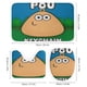 thumbnail image 3 of Pou-theme 4-Piece Shower Curtain Set with Rugs, Waterproof Bathroom Decor Set Includes Bath Mat, U-Shaped Rug, Toilet Lid Cover and Curtain with Hooks, 3 of 6