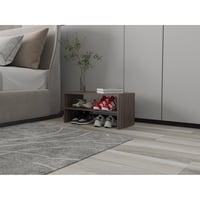 Tuhome - Modulo Zapatero Z-72 Apilable Milan 34,9X72X34,1 Cm