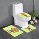 thumbnail image 1 of Noodle y Amigos Juego de 3 alfombras de baño de coral fleece: tapete de baño + alfombra de inodoro en forma de U + funda de tapa de inodoro en forma de O, 1 of 6