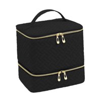 Magideal - Bolsa Organizadora De Esmalte De Uñas, Organizador De Esmalte De Uñas, Herramientas De Decoración De Uñas, Estuche De Transporte, Bolsa De Transporte Negro