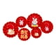 thumbnail image 1 of Decoración China Adhesivo De Pared Calcomanías Papel Flores Ventilador Para Dormitorio Decoración Estilo E, 1 of 3