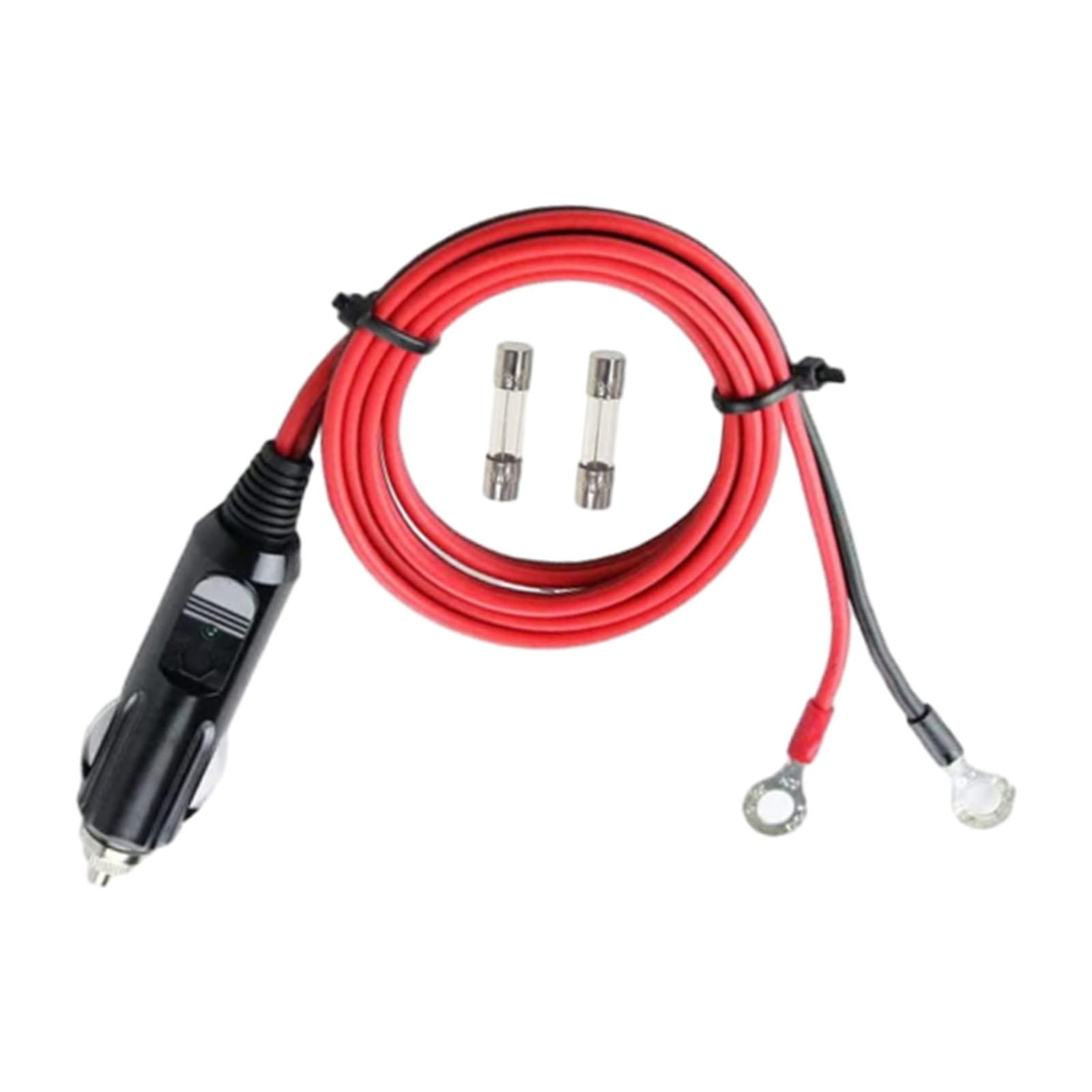 Ioensy - Adaptador De Enchufe Macho Para Encendedor De Cigarrillos Genérico, Conector De 1m, Cable Inversor