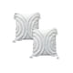 thumbnail image 1 of Set De 2 Fundas De Cojin Tufting 45x45 Cm Blanco 09, 1 of 4