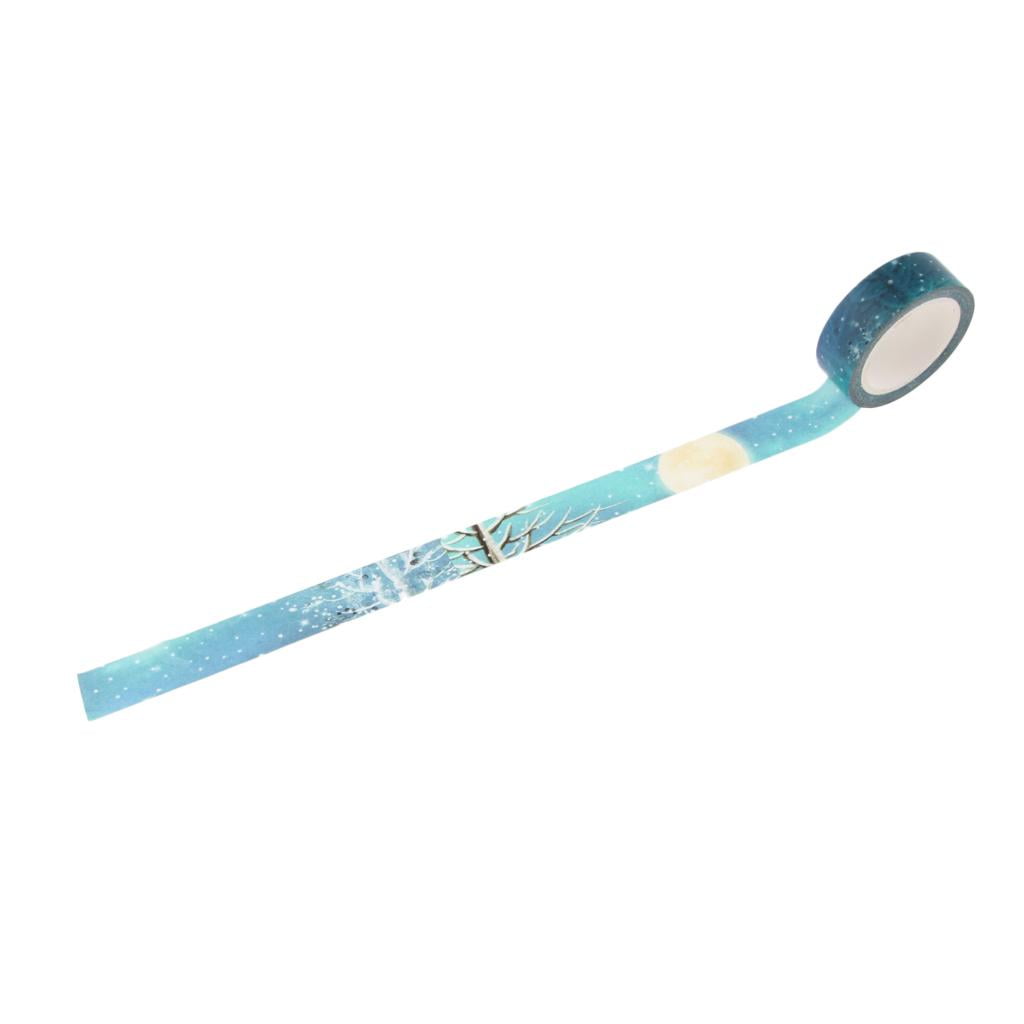 Fiocias - Etiqueta Adhesiva Adhesiva De Papel Decorativo Decorativa Con Cinta Adhesiva 3 Del Juego De Cintas Washi 10