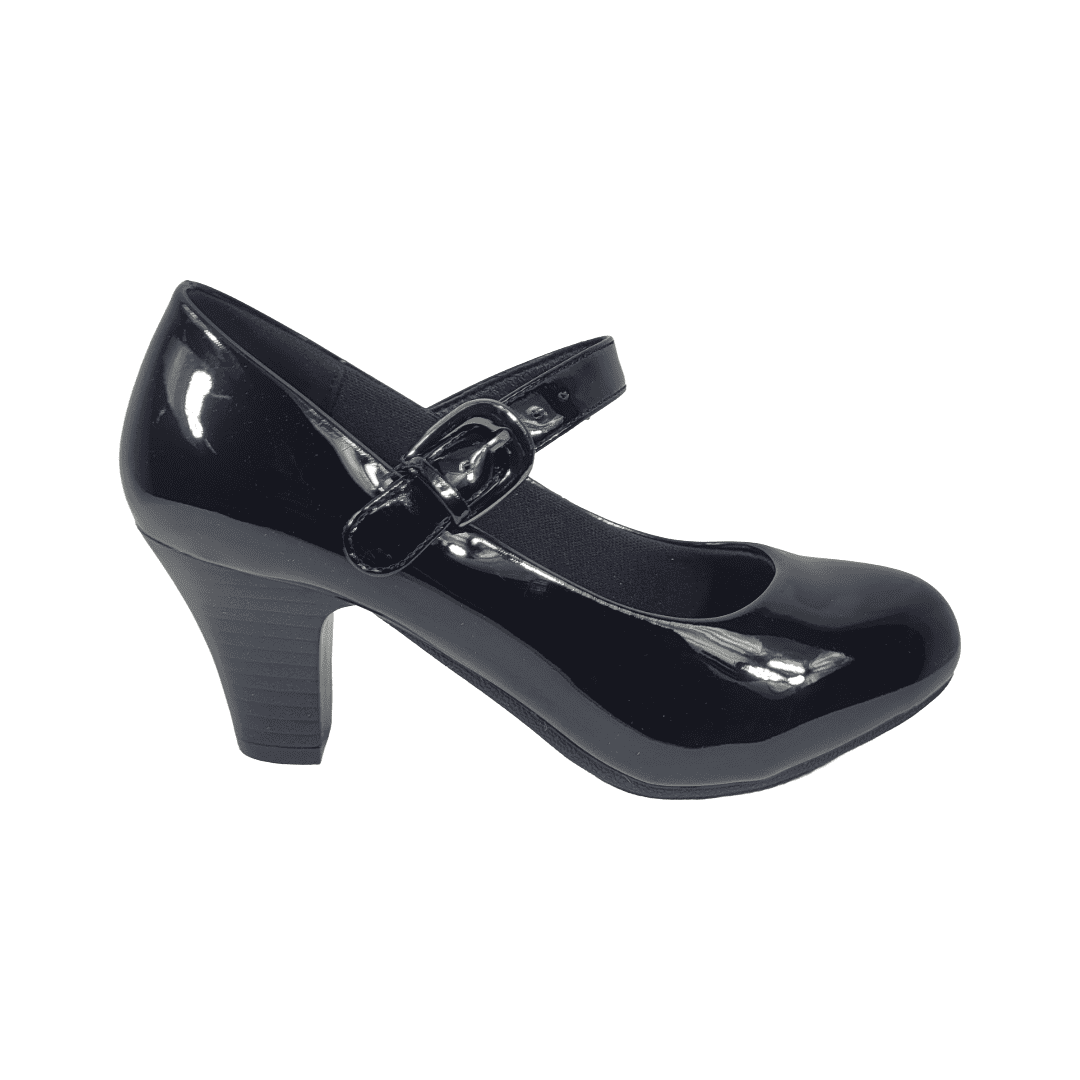 Zapatos De Cueca Alquimia Negro Charol Mujer | 3334-20 - Talla 39